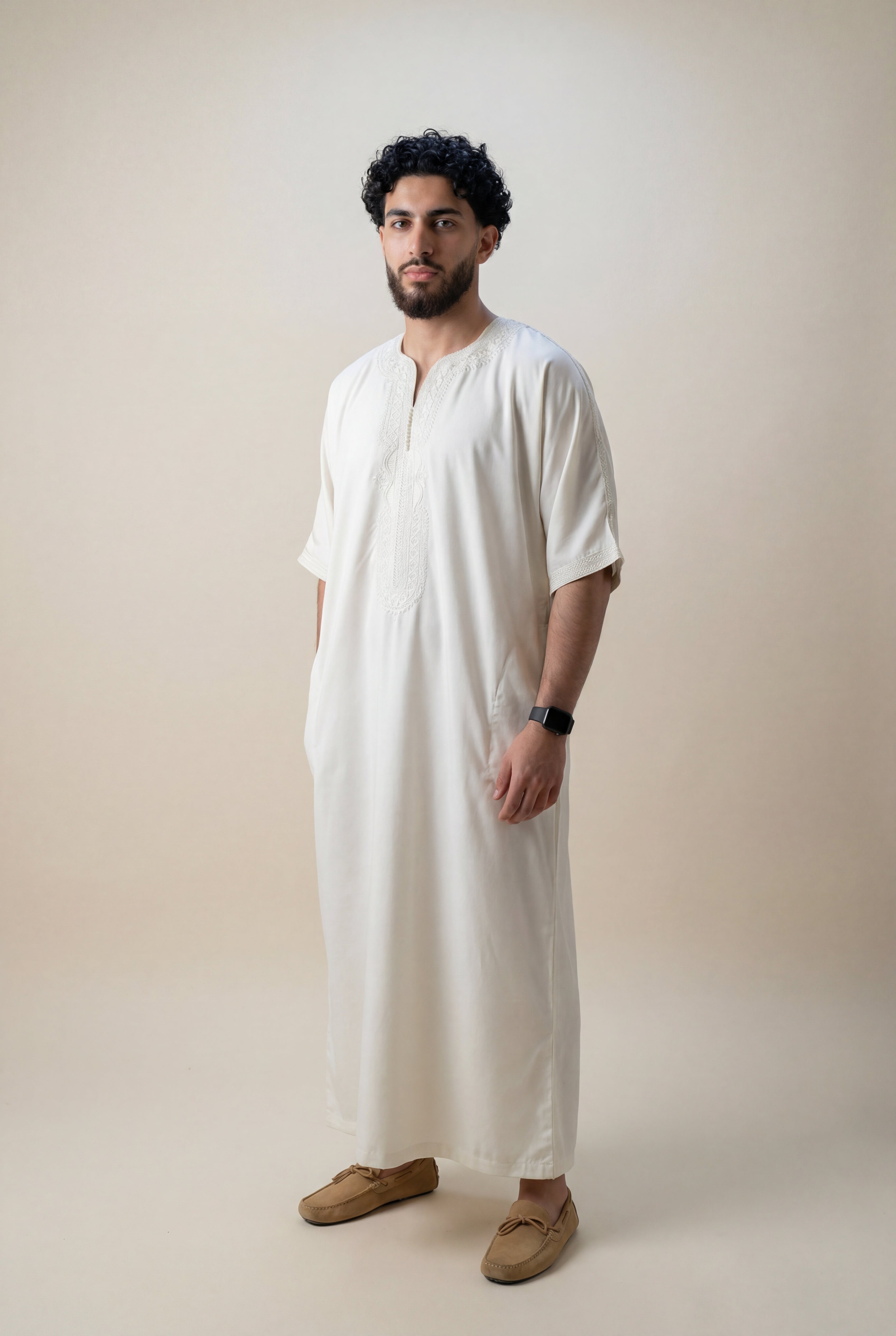 Ivory White Premium Gandoura