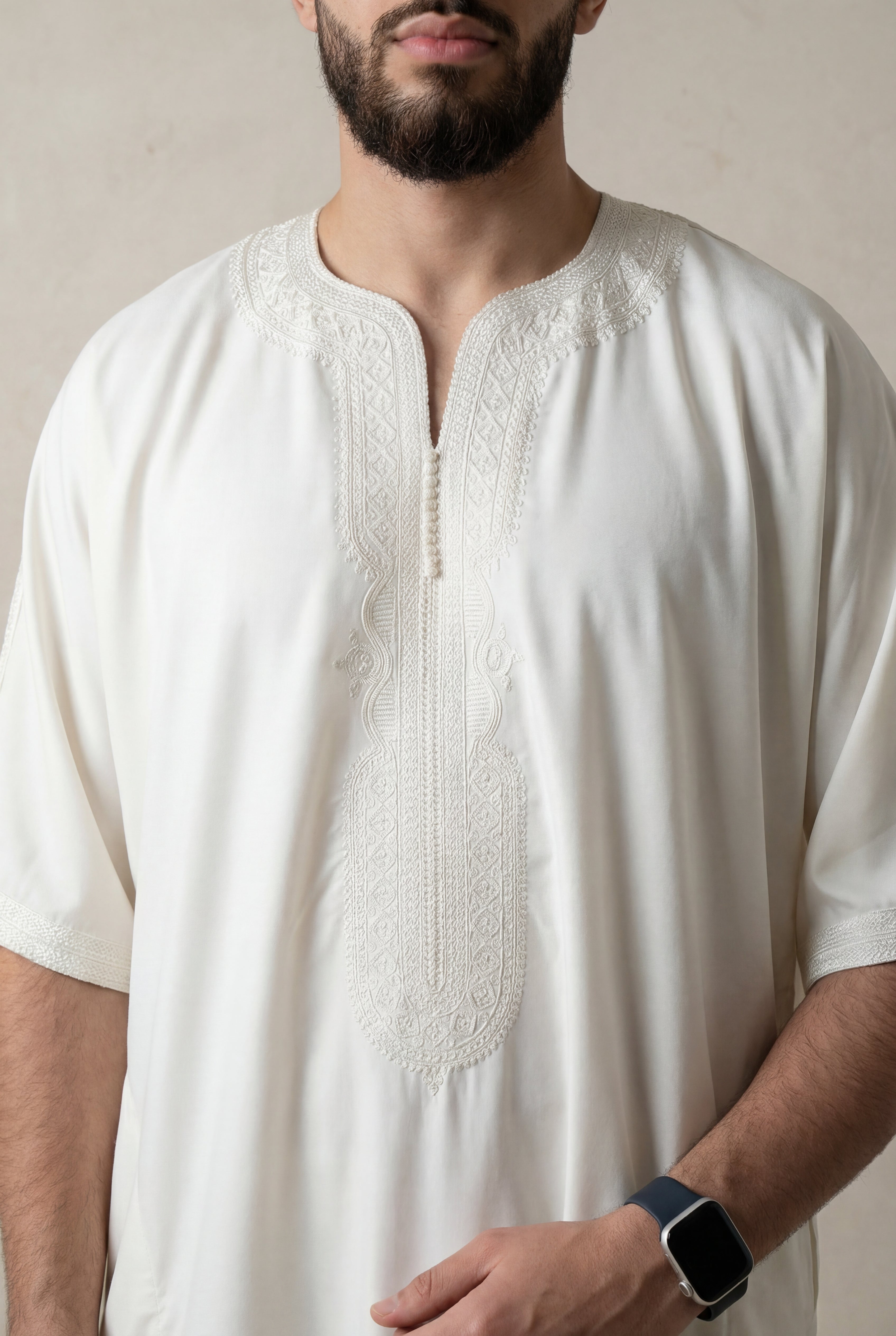 Ivory White Premium Gandoura