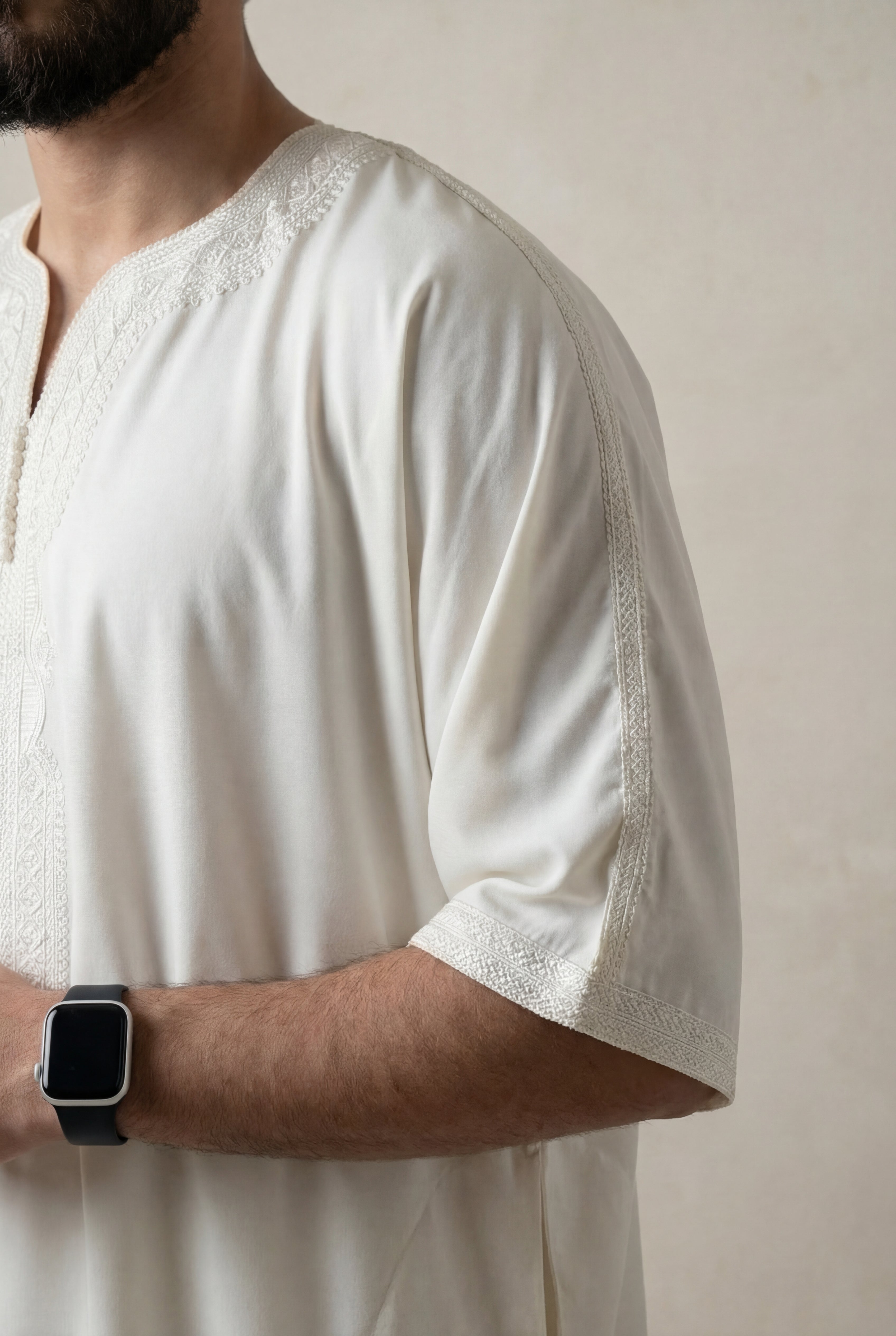 Ivory White Premium Gandoura