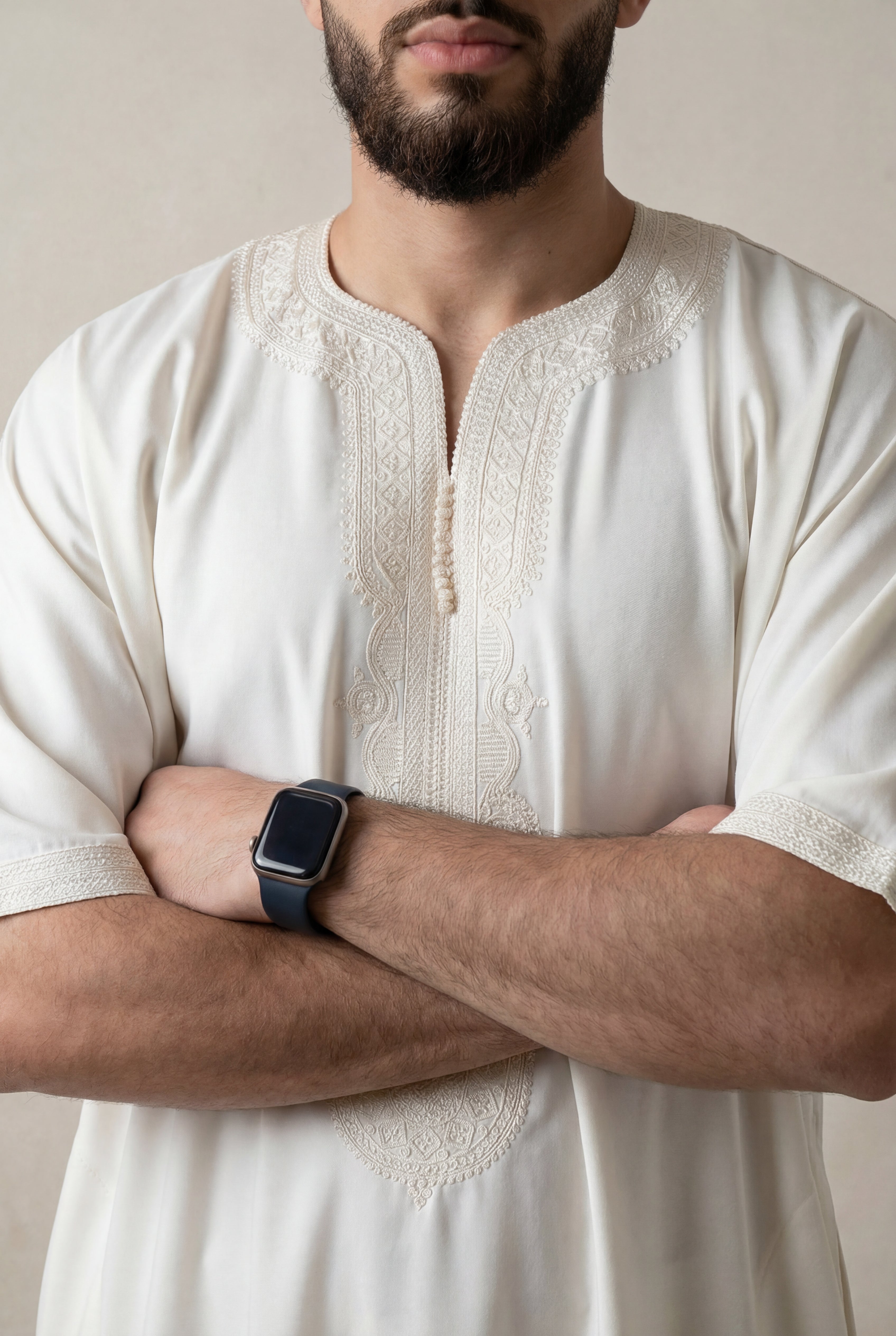 Ivory White Premium Gandoura