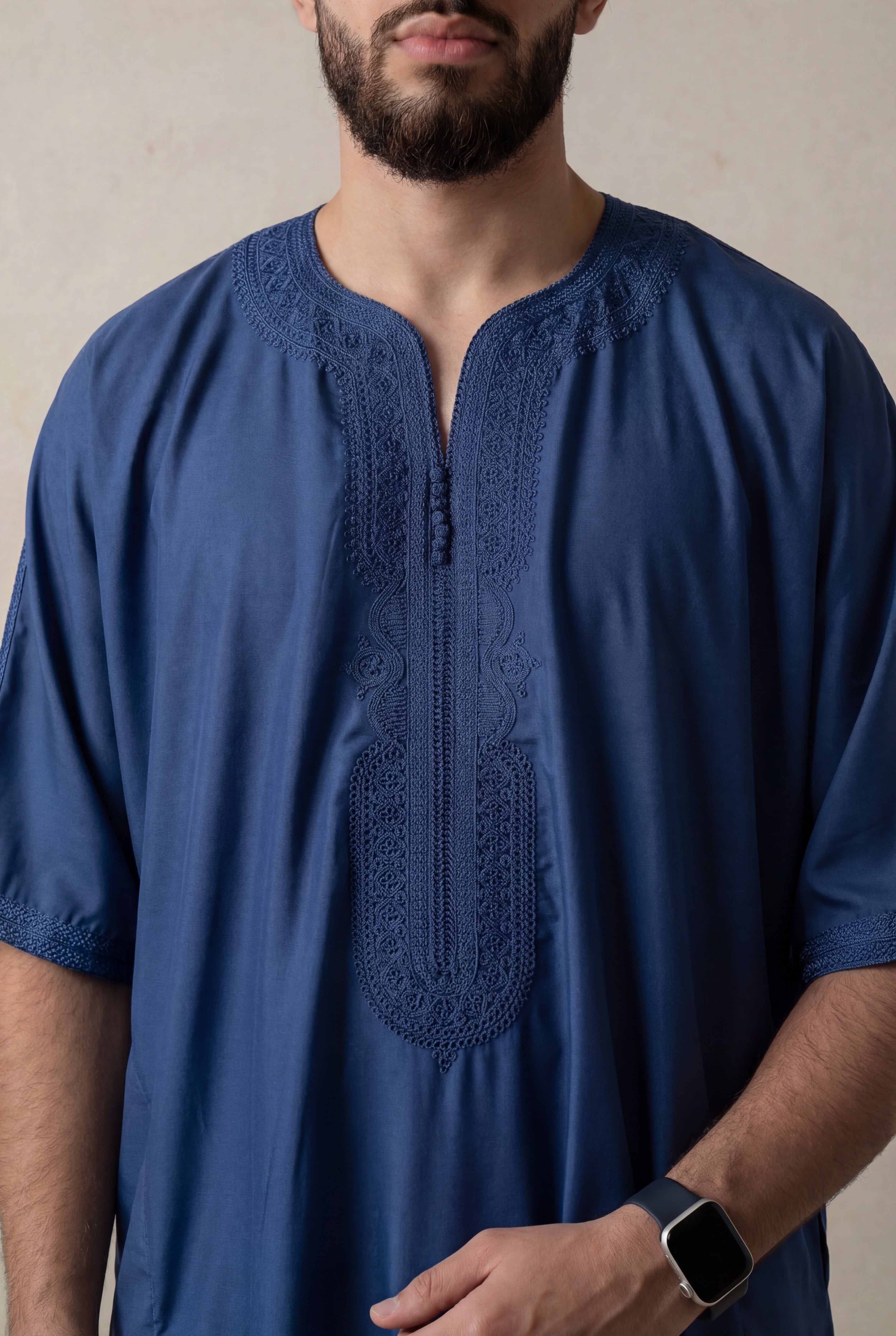 Midnight Blue Premium Gandoura