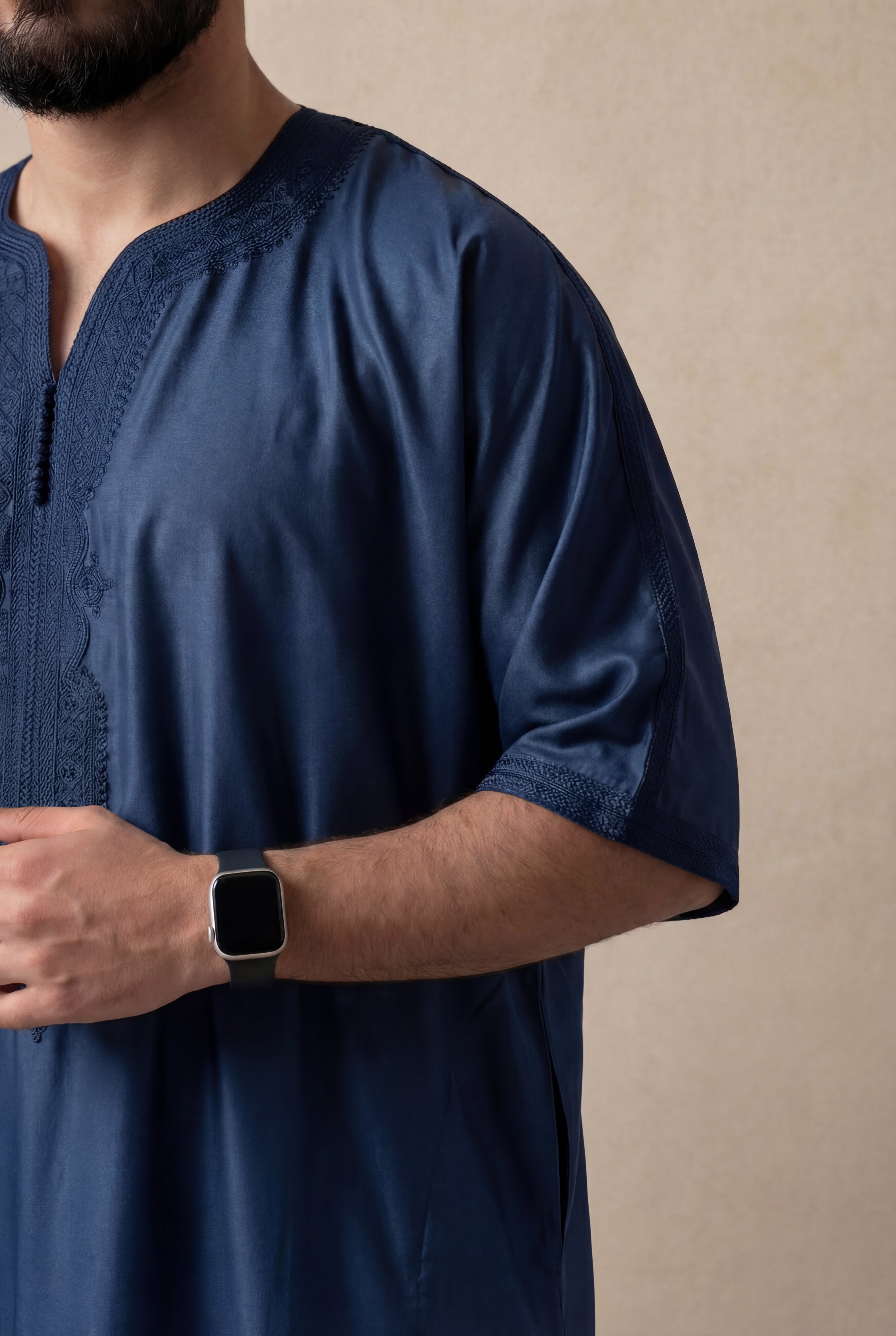 Midnight Blue Premium Gandoura