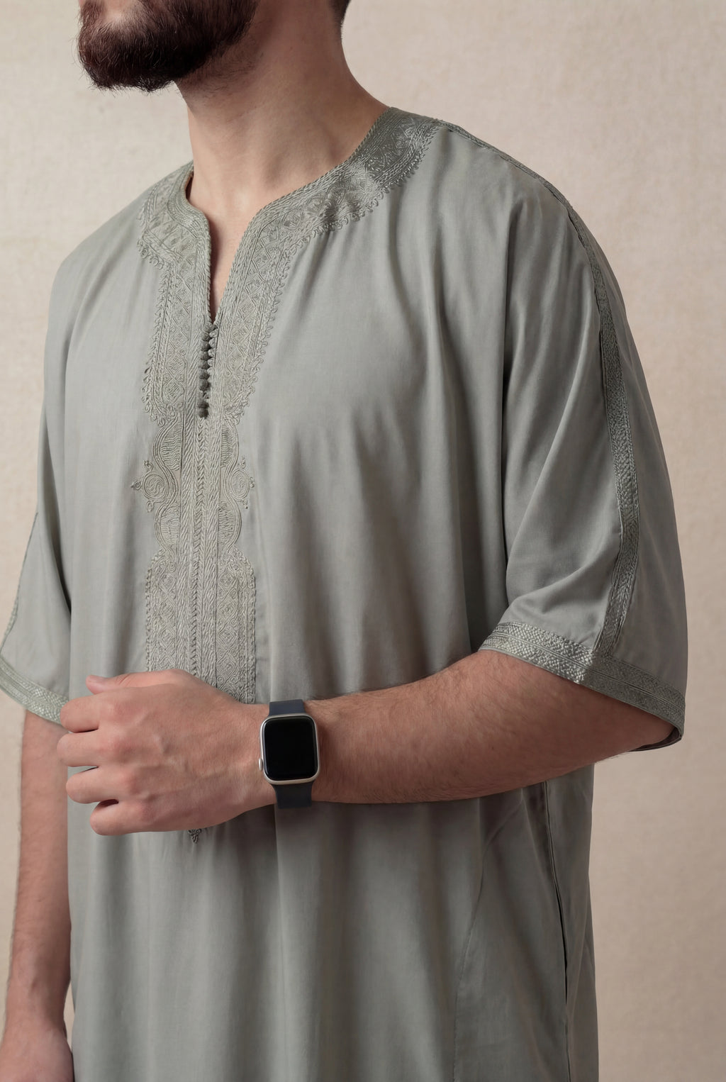 Sage Green Premium Gandoura
