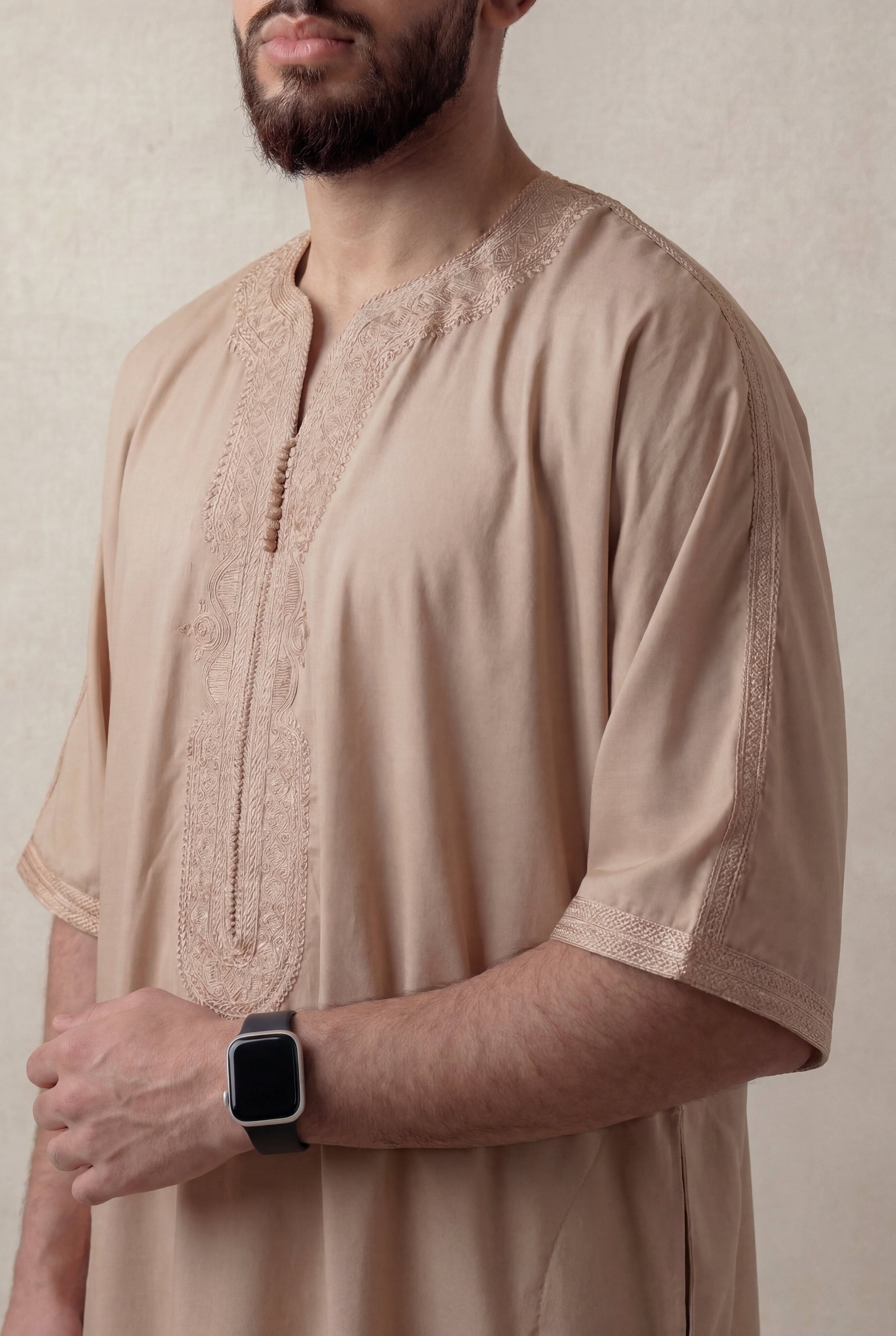 Sand Beige Premium Gandoura