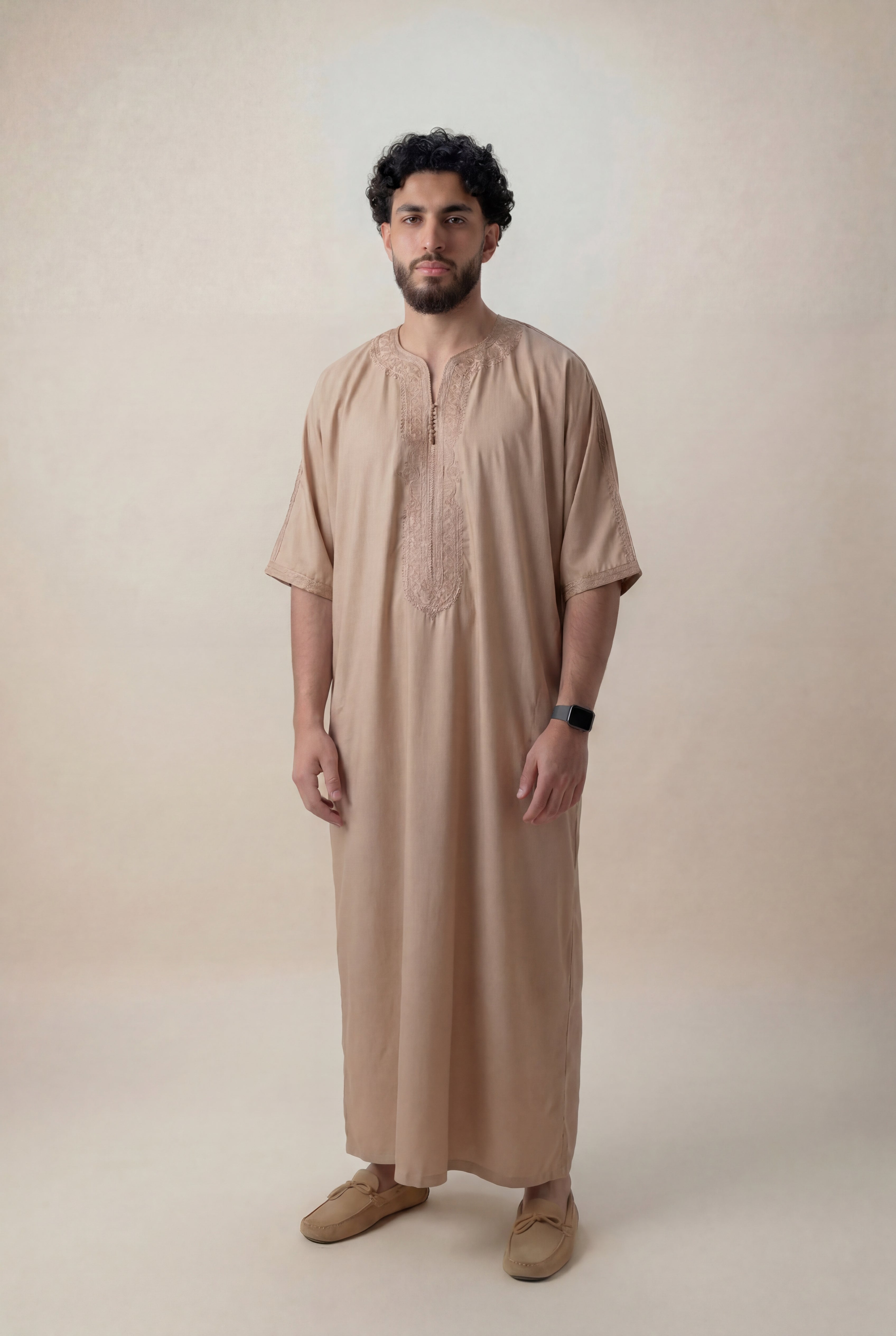 Sand Beige Premium Gandoura